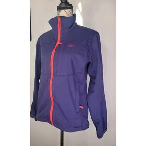 Helly Hansen Jacket Womens Small Soft Shell Purple Fleece Lined